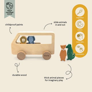 Wooden animal bus - Kollektive Wholesale Portal